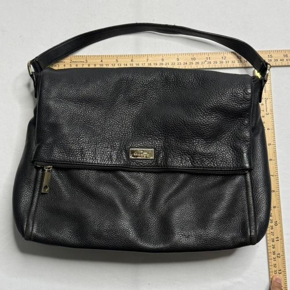 Kate Spade New York Highland Place Medium Maria Black leather shoulder bag Purse - Picture 3 of 8